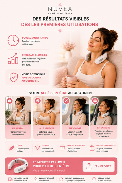 Masseur Cervical Chauffant EMS Nouvelle Génération — Nuvea™