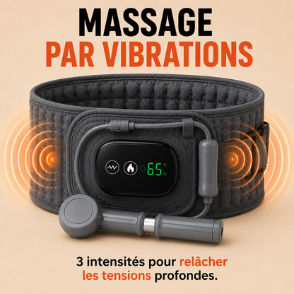 ceinture lombaire chauffante massage par vibrations