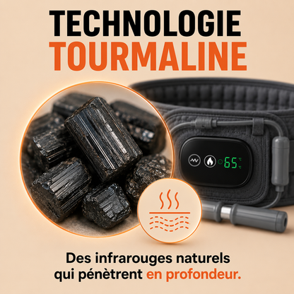 ceinture lombaire chauffante technoloie tourmaline