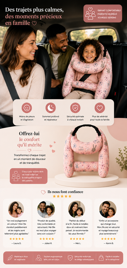 Coussin de voyage enfant ergonomique