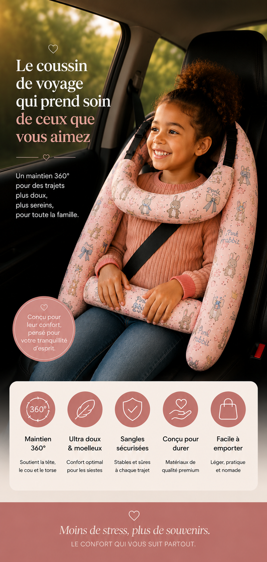 Coussin de voyage enfant ergonomique