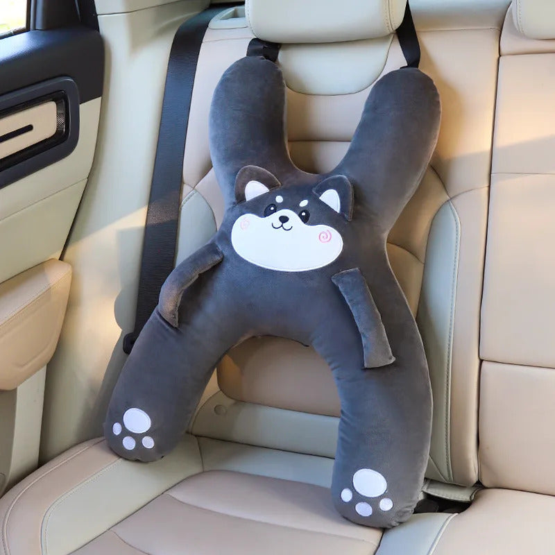 Oreiller voyage enfant gris