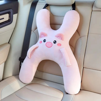 Oreiller voyage enfant rose