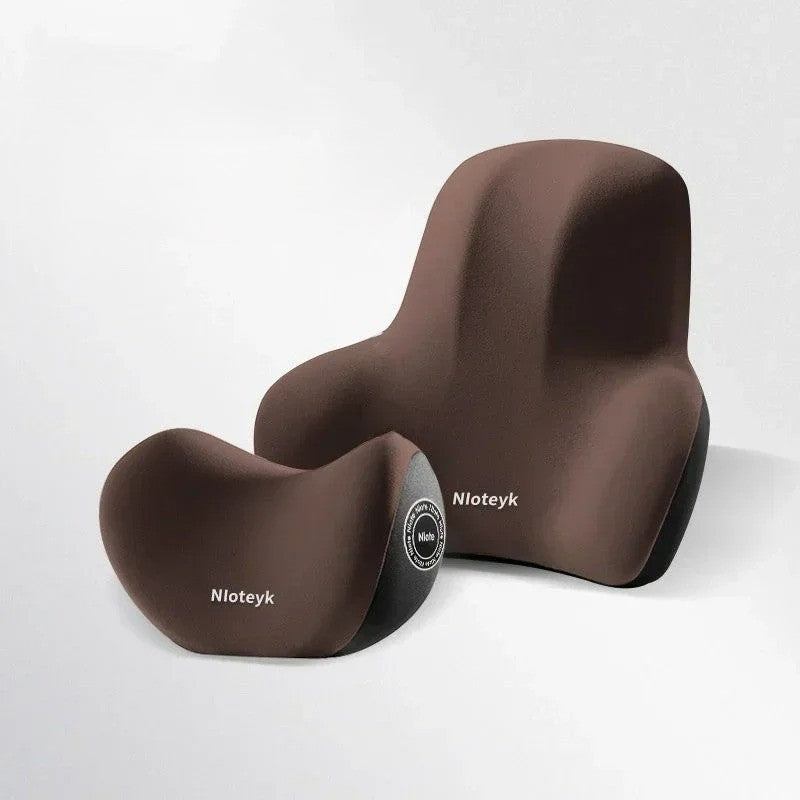coussin lombaire voiture marron