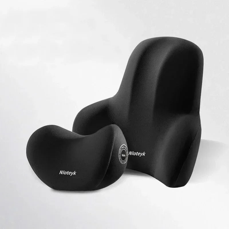 coussin lombaire voiture noir